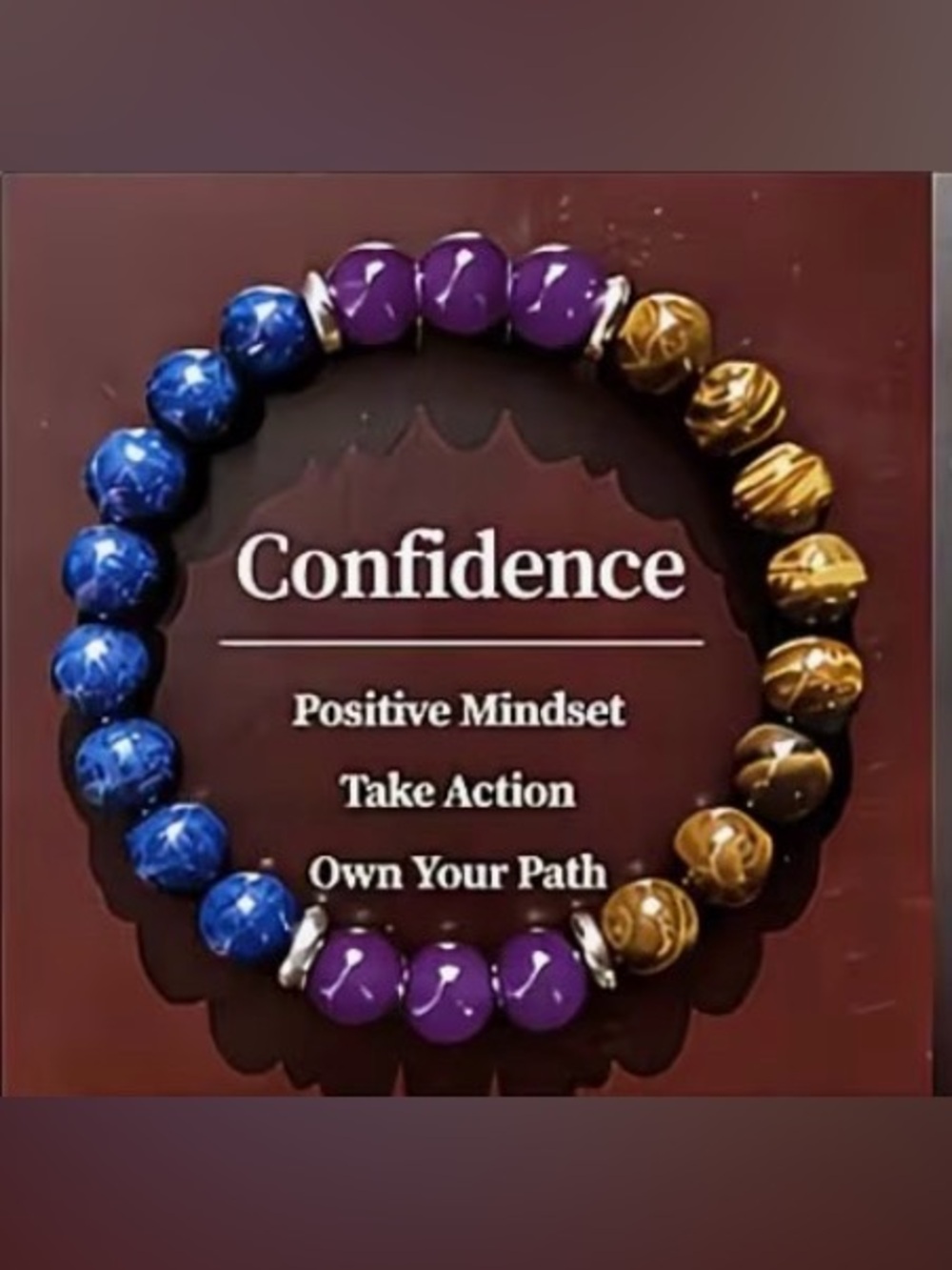 CONFIDENCE - Natural stone beaded bracelet
